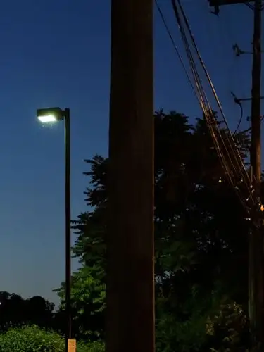 Night falls, and the street light awakens.